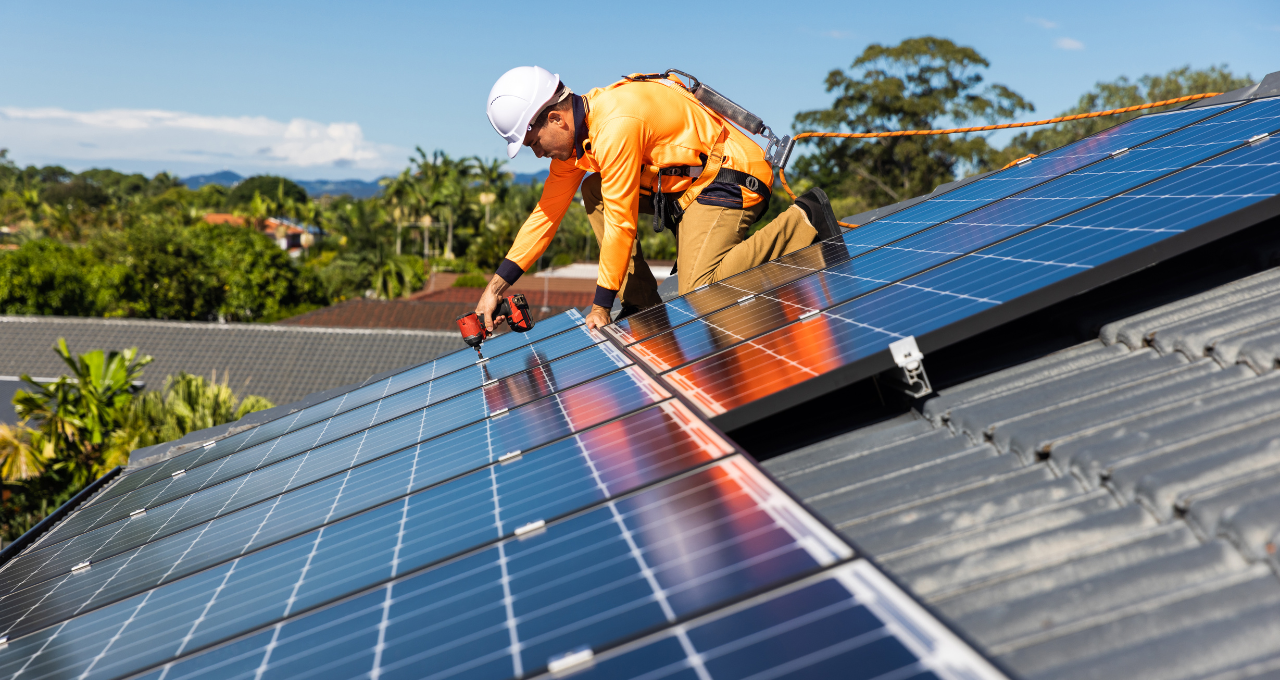 Solar panel installation